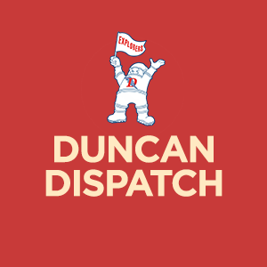 Duncan dispatch button linking to newsletter